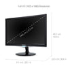 ViewSonic VX2252MH 22 Inch 2ms 60Hz 1080p Entertainment Monitor with HDMI DVI and VGA Inputs