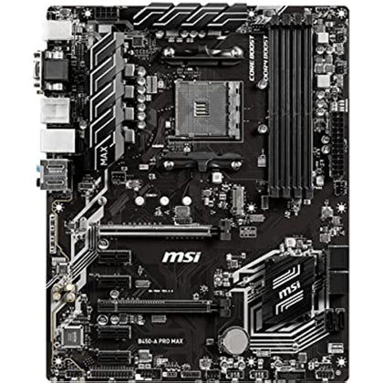 MSI ProSeries AMD Ryzen 2ND and 3rd Gen AM4 M.2 USB 3 DDR4 D-Sub DVI HDMI Crossfire ATX Motherboard (B450-A Pro Max) (B450APROMAX)