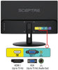 Sceptre 20 inch LED Monitor 1600 x 900 HD+ 75Hz HDMI VGA Build-in Speakers, 99% sRGB Wall Mount Ready Black 2021 (E205W-16003RTT)