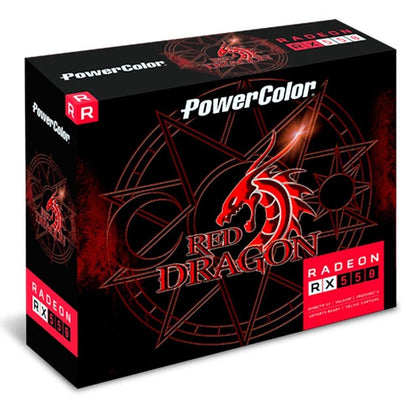 PowerColor AMD Radeon RX 550 4GB Red Dragon Graphics Card (Renewed)