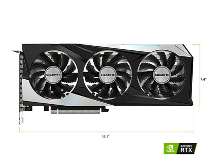 GIGABYTE GeForce RTX 3060 Gaming OC 12G (REV2.0) Graphics Card, 3X WINDFORCE Fans, 12GB 192-bit GDDR6, GV-N3060GAMING OC-12GD REV2.0 Video Card (Renewed)