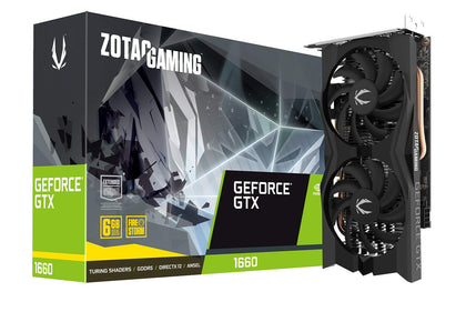 ZOTAC GeForce GTX 1660 6GB GDDR5 192-bit Gaming Graphics Card, Super Compact, ZT-T16600K-10M