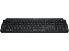 Logitech MX Keys Advanced Wireless Illuminated Keyboard, Backlighting, Bluetooth, USB-C, Apple macOS, Microsoft Windows, Linux, iOS, Android, Metal Build - Black