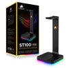 Corsair ST100 RGB Premium Headset Stand with 7.1 Surround Sound - 3.5mm and 2xUSB 3.0