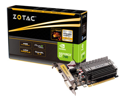 ZOTAC GeForce GT 730 Zone Edition 4GB DDR3 PCI Express 2.0 x16 Graphics Card