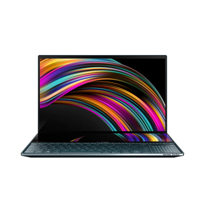 ASUS ZenBook Pro Duo UX581 Laptop, 15.6in  4K UHD NanoEdge Touch Display, Intel Core i7-10750H, 16GB RAM, 1TB PCIe SSD, GeForce RTX 2060, ScreenPad Plus, Windows 10 Pro, Celestial Blue, UX581LV-XS74T (Renewed)