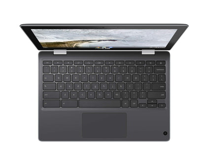 Asus Chromebook Flip C214MA-YS02T-S Water Resistant Chromebook Laptop, 11.6 inch 360 Touchscreen 2 in 1, Intel N4000, 4GB LPDDR4 RAM, 32GB Storage, Mil-Std 810G Design, Chrome OS, Stylus (Renewed)
