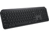 Logitech MX Keys Advanced Wireless Illuminated Keyboard, Backlighting, Bluetooth, USB-C, Apple macOS, Microsoft Windows, Linux, iOS, Android, Metal Build - Black