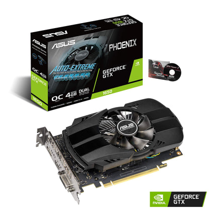 ASUS Phoenix GeForce GTX 1650 PH-GTX1650-O4G 4GB 128-Bit GDDR5 PCI Express 3.0 HDCP Ready Video Card