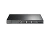 TP-Link JetStream 28-Port Gigabit L2 Managed Switch with 24-Port PoE+ - 24 Ports - Manageable - 2 Layer Supported - Modular - 4 SFP Slots - 463.80 W Power Consumption - 384 W PoE Budget - Optical Fibe